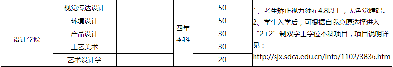 山东艺术学院2020年美术类专业省内招生简章