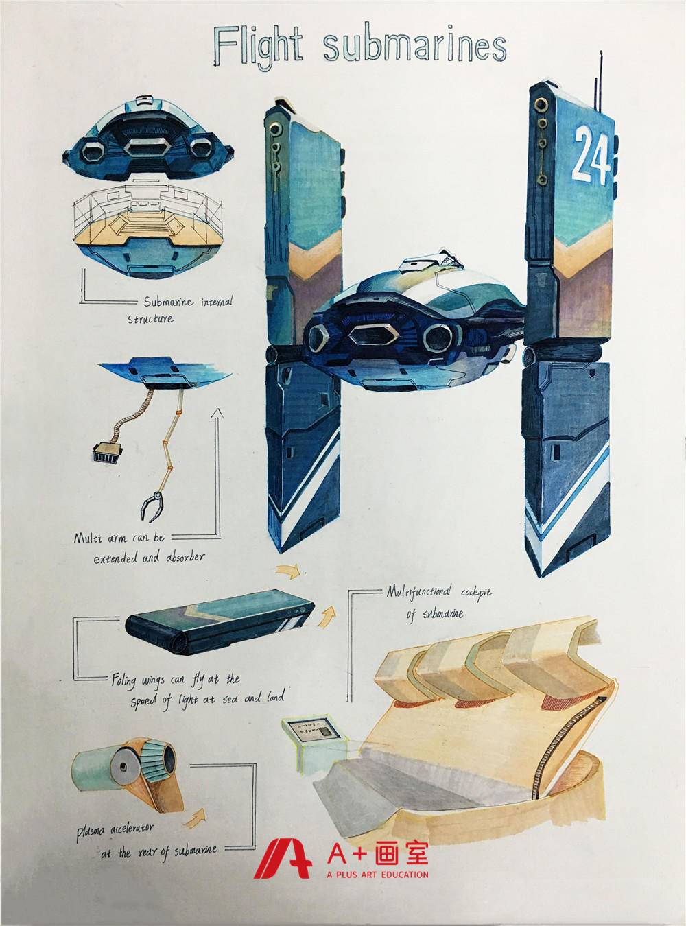 北京A+画室央美设计班学生优秀作品
