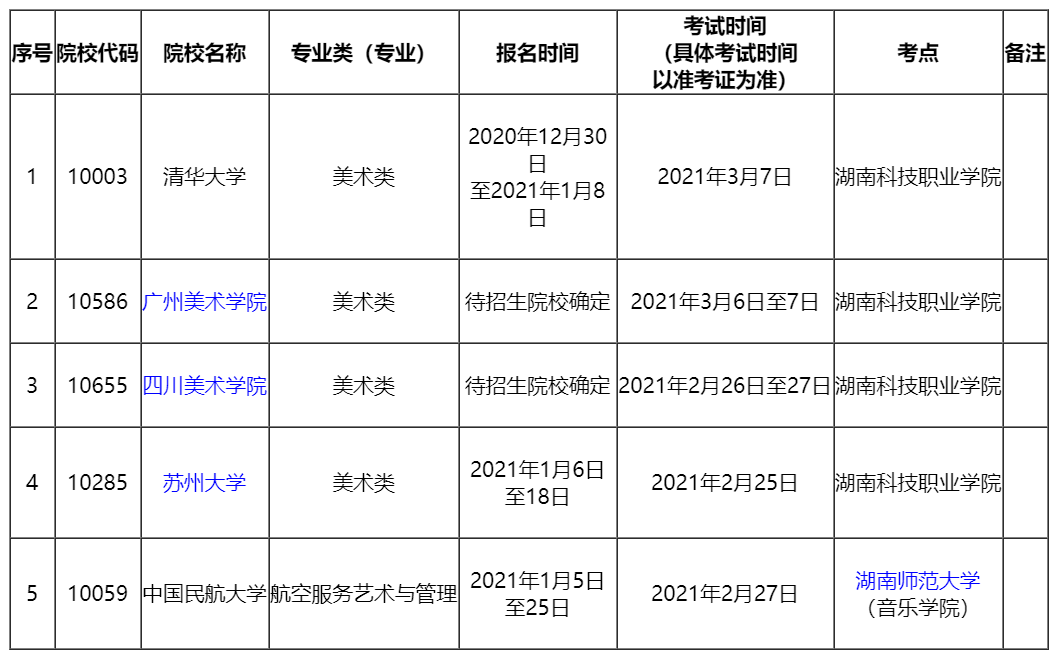 清华大学美术学院2021年美术专业校考时间3月7日